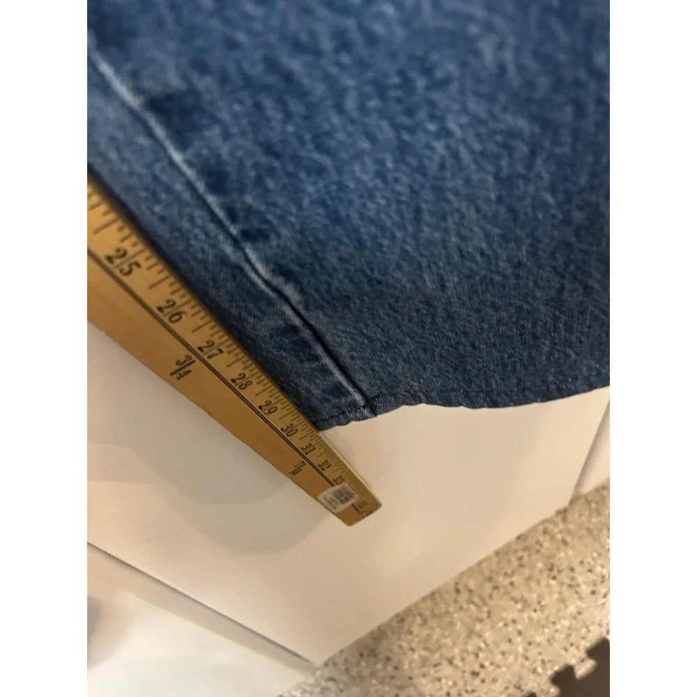 Vintage Edwin Jeans‎ Blue Denim High Waisted Straight Leg Rare Button Fly Medium